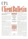 CPA Client Bulletin, October 2009 by American Institute of Certified Public Accountants (AICPA)