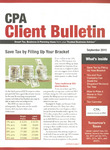 CPA Client Bulletin, September 2010 by American Institute of Certified Public Accountants (AICPA)