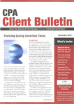 CPA Client Bulletin, November 2010 by American Institute of Certified Public Accountants (AICPA)