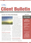 CPA Client Bulletin, March 2011 by American Institute of Certified Public Accountants (AICPA)