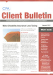 CPA Client Bulletin, January 2012 by American Institute of Certified Public Accountants (AICPA)
