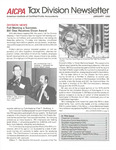 Tax Division Newsletter, Volume 6, Number 1 January 1990 by American Institute of Certified Public Accountants. Tax Division