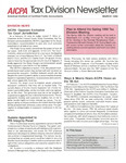 Tax Division Newsletter, Volume 6, Number 2 March 1990 by American Institute of Certified Public Accountants. Tax Division