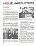 Tax Division Newsletter, Volume 6, Number 3, June/July 1990 by American Institute of Certified Public Accountants. Tax Division