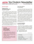 Tax Division Newsletter, Volume 6, Number 4, August/September 1990 by American Institute of Certified Public Accountants. Tax Division