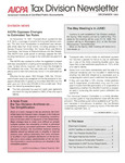 Tax Division Newsletter, Volume 7, Number 5, December 1991 by American Institute of Certified Public Accountants. Tax Division