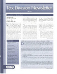 Tax Division Newsletter, Volume 14, Number 2, Fall 1998