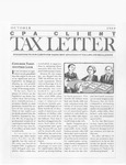 CPA Client Tax Letter, October 1989 by American Institute of Certified Public Accountants (AICPA)