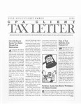 CPA Client Tax Letter, July/August/September 1991 by American Institute of Certified Public Accountants (AICPA)