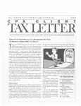 CPA Client Tax Letter, October/November/December 1992