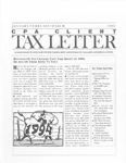 CPA Client Tax Letter, January/February/March 1994