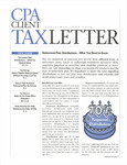 CPA Client Tax Letter, April/May/June 2000