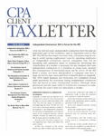 CPA Client Tax Letter, July/August/September 2000