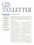 CPA Client Tax Letter, October/November/December 2000