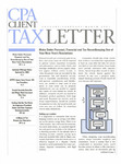 CPA Client Tax Letter, January/February/March 2003 by American Institute of Certified Public Accountants (AICPA)