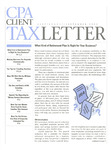 CPA Client Tax Letter, July/August/September 2003 by American Institute of Certified Public Accountants (AICPA)
