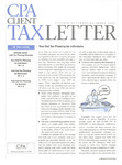 CPA Client Tax Letter, October/November/December 2008 by American Institute of Certified Public Accountants (AICPA)