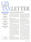 CPA Client Tax Letter, April/May/June 2009 by American Institute of Certified Public Accountants (AICPA)