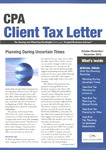 CPA Client Tax Letter, October/November/December 2010 by American Institute of Certified Public Accountants (AICPA)