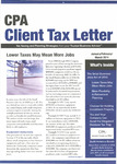 CPA Client Tax Letter, January/February/March 2011 by American Institute of Certified Public Accountants (AICPA)