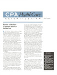 CPA healthCare Client Letter, Fall 1996 by American Institute of Certified Public Accountants (AICPA)