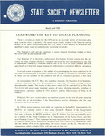 State Society Newsletter, March/April 1961 by American Institute of Certified Public Accountants. State Society Department