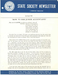 State Society Newsletter, July/August 1961