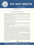 State Society Newsletter, January/February 1963