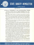 State Society Newsletter, March/April 1963