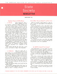 State Society Newsletter, March/April 1964