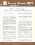 Professional Development News, No. 29, November/December 1966