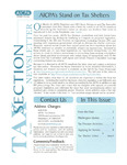 Tax Section Newsletter, May 2003 by American Institute of Certified Public Accountants. Tax Section