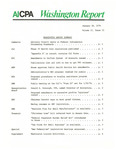 Washington report, vol. 2 no.15, January 28, 1974 by American Institute of Certified Public Accountants. Federal Information and Wade S. Williams