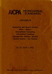 AICPA Professional Standards: Management advisory services as of June 1, 1983 by American Institute of Certified Public Accountants. Management Advisory Services Executive Committee