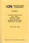 AICPA Professional Standards: Management advisory services as of June 1, 1986