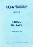 AICPA Professional Standards: Ethics, Bylaws as of July 1, 1976 by American Institute of Certified Public Accountants