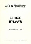 AICPA Professional Standards: Ethics, Bylaws as of September 1, 1974