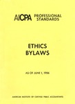 AICPA Professional Standards: Ethics, Bylaws, as of June 1, 1986 by American Institute of Certified Public Accountants