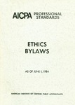 AICPA Professional Standards: Ethics, Bylaws, as of June 1, 1984
