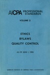 AICPA Professional Standards: Ethics, Bylaws, Quality control as of June 1, 1980