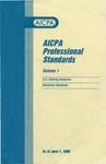 AICPA Professional Standards: U.S. Auditing Standards as of June 1, 1998 by American Institute of Certified Public Accountants