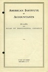 By-laws and rules of professional conduct 1945 by American Institute of Accountants