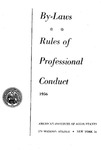 By-laws, Rules of professional conduct 1956;By-laws as amended January 9, 1956;Rules of professional conduct as revised December 19, 1950 by American Institute of Accountants