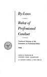 By-laws, Rules of professional conduct, Numbered opinions of the Committee on Professional Ethics, 1960;By-laws as amended February 2, 1960;Rules of professional conduct as revised February 2, 1960;Numbered opinions [1960] by American Institute of Certified Public Accountants