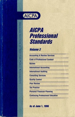 "AICPA Professional Standards: Statement On Responsibilities In Persona ...