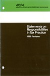 Statements on responsibilities in tax practice. 1988 revision by American Institute of Certified Public Accountants. Committee on Federal Taxation