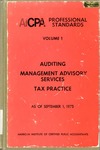 AICPA Professional Standards: Statements on responsibilities in tax practice as of September  1, 1975