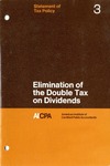 Elimination of the double tax on dividends; Statement of tax policy 3