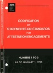 Codification of Statements on standards for attestation engagements as of January 1, 1995, numbers 1 to 3 by American Institute of Certified Public Accountants. Auditing Standards Board