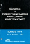 Codification of statements on standards for accounting and review services as of January 1, 1992, numbers 1 to 6